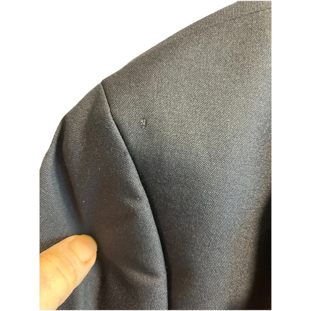 Ralph Lauren Chaps Blazer Mens 44L Blue Wool Gold Button Sport Coat Made Canada